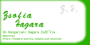 zsofia hagara business card